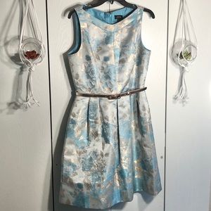 Tahari Multicolor Rose Gold Accent Dress